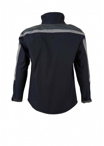 Lacivert Gri Softshell İş Montu