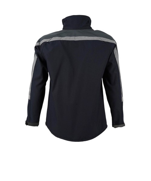 Lacivert Gri Softshell İş Montu