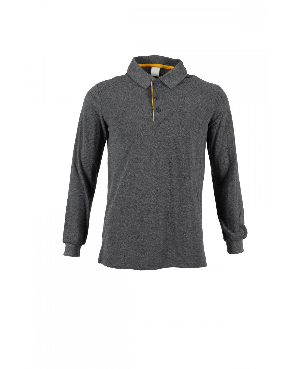 Polo Yaka Gri Sweatshirt