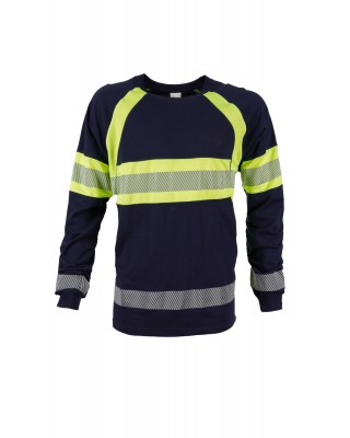 Reflektörlü Lacivert Sweatshirt