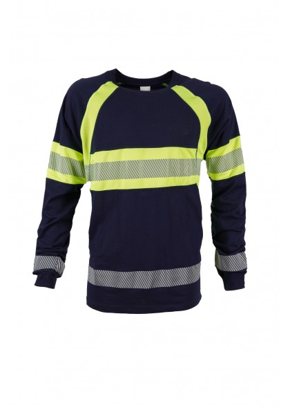 Reflektörlü Lacivert Sweatshirt