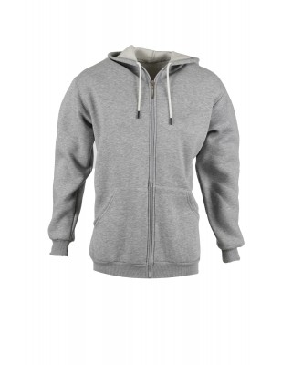 Gri Kapüşonlu Sweatshirt